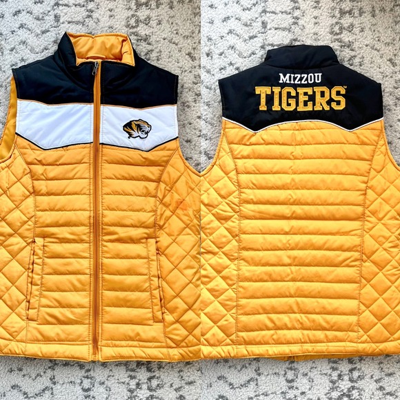 Mizzou Tigers Cold Weather Puffer Vest S Small G III Sports by Carl Banks - Picture 1 of 9